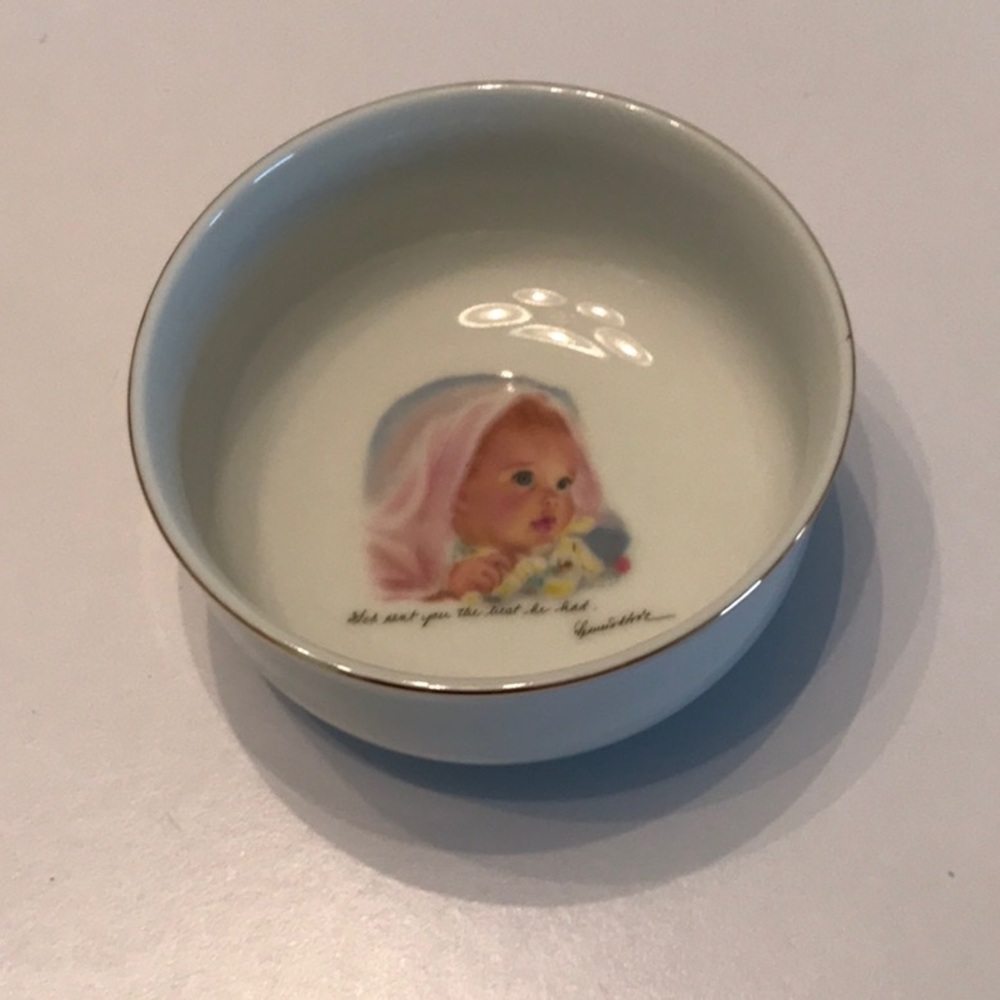 Vintage 1984 Roman Inc. - Baby’s First Gift dish bowl by Frances Hook